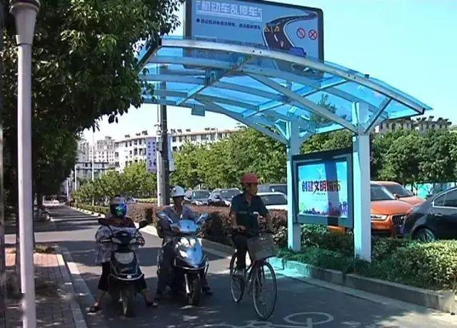 非机动车道遮阳棚厂家助力马鞍山打造城市靓丽风景线(图3)